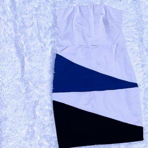 (NEW) VENUS Mini Dress Blue, White and Black Size M